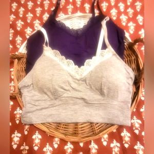 Laura Ashley- 2 nwot bralettes